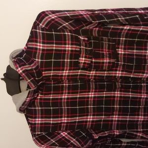 Flannel hoodie no boundaries medium